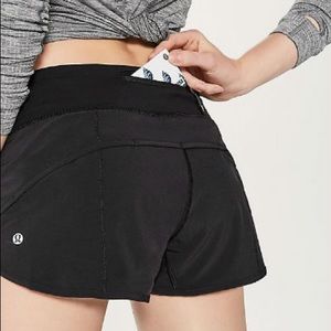 Black Lululemon Speed Short